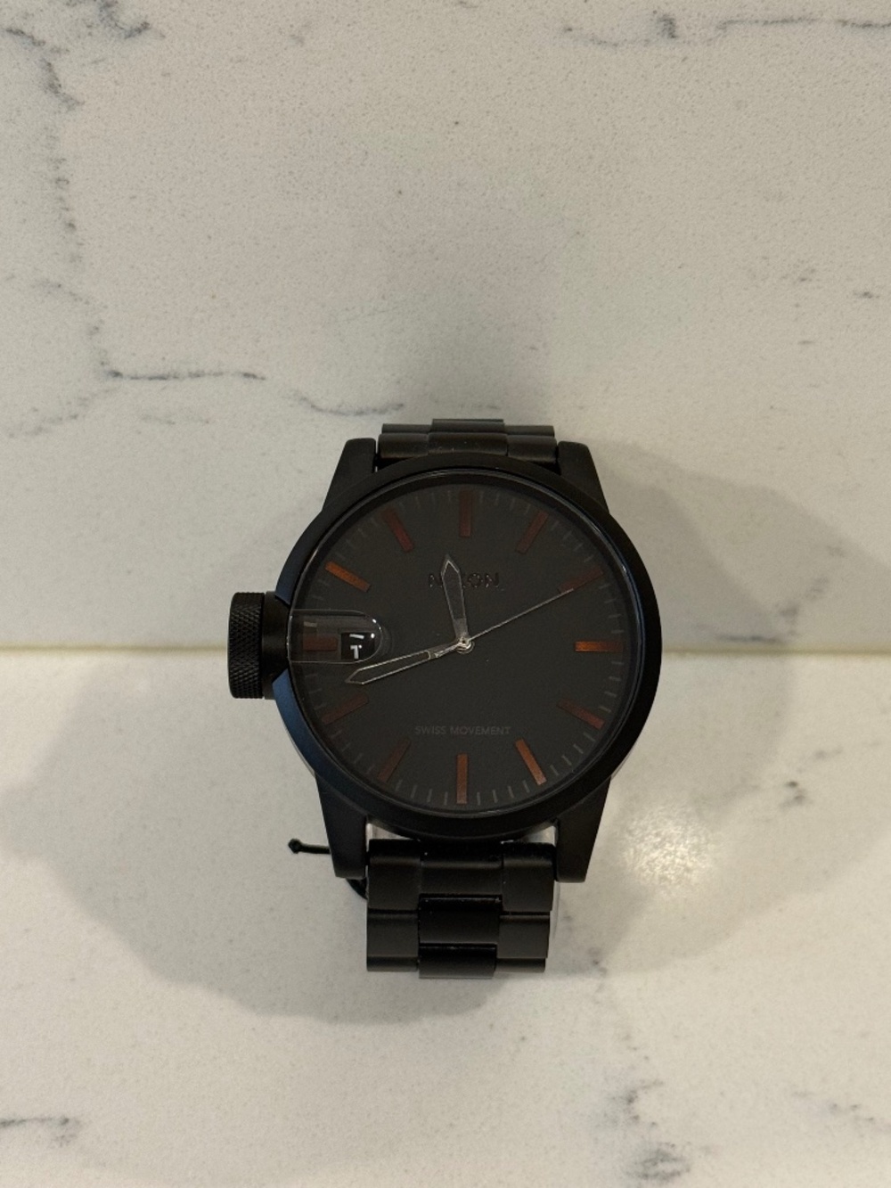 NWT Nixon Men's Chronicle 55 Watch Black